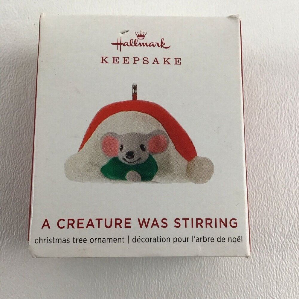 Hallmark Keepsake Miniature Christmas Ornament #6 A Creature Was Stirring 2019 - Picture 1 of 6